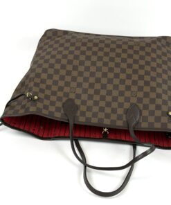 Louis Vuitton Neverfull Damier Ebene Canvas GM Cerise Red 17