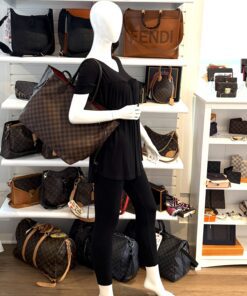 Louis Vuitton Neverfull Damier Ebene Canvas GM Cerise Red 2