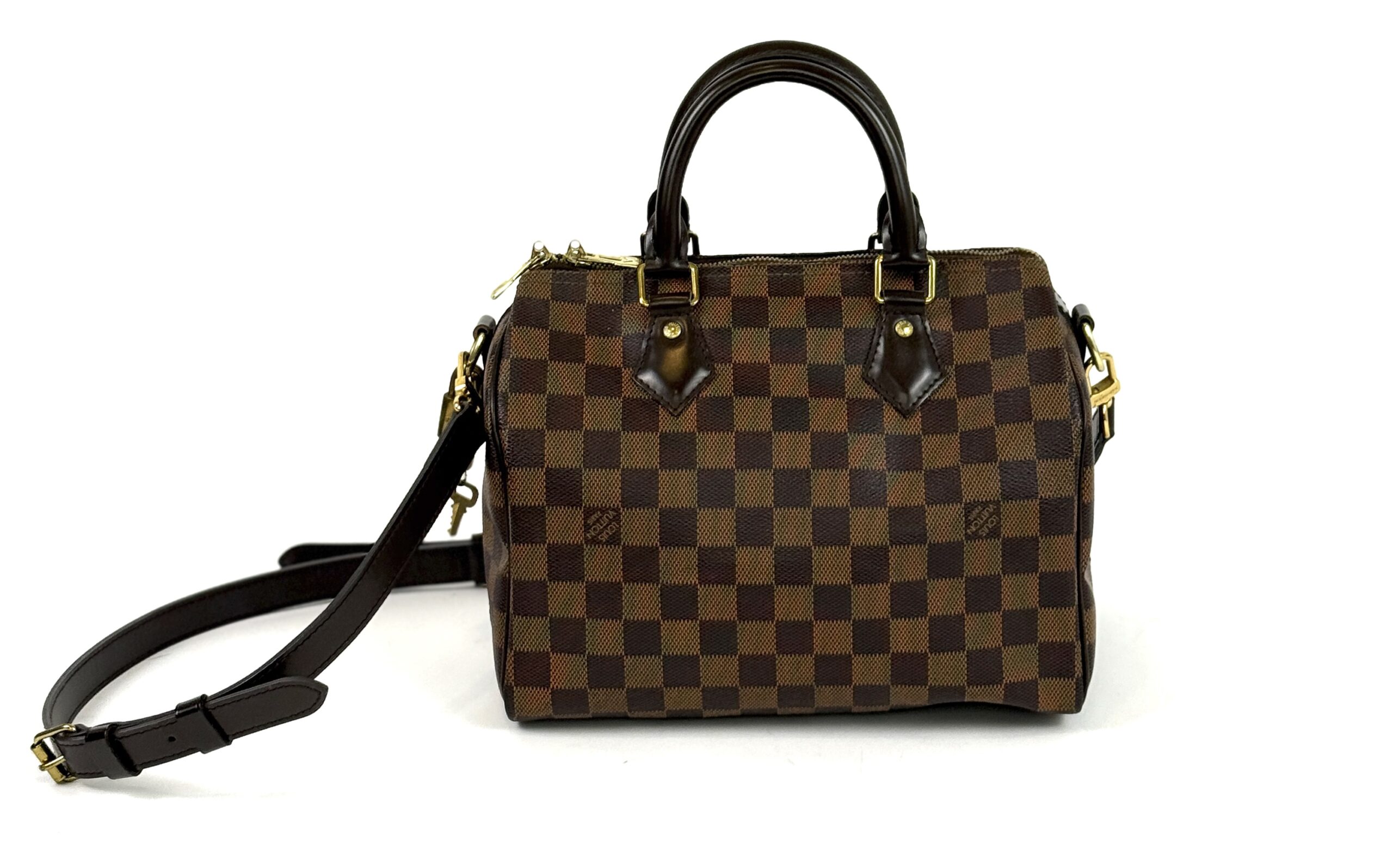 Louis Vuitton Damier Ebene Speedy Bandouliere 25 Red 6 Louis Vuitton Damier Ebene Speedy Bandouliere 25 Red - Image 6
