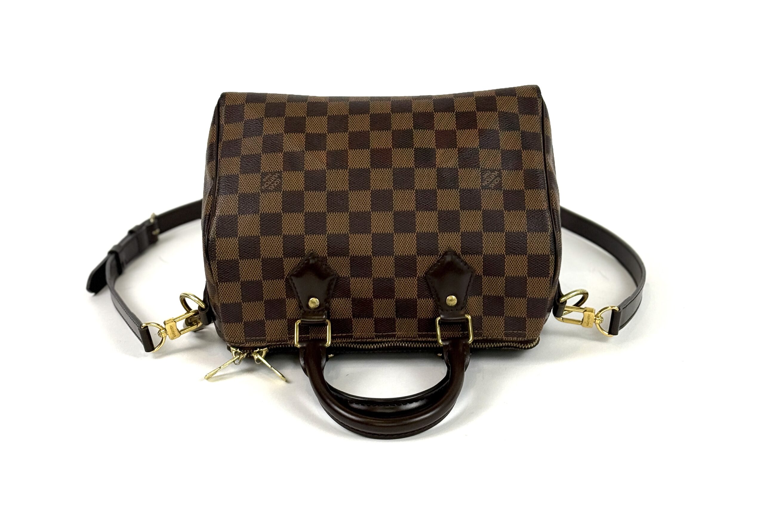 Louis Vuitton Damier Ebene Speedy Bandouliere 25 Red 14 Louis Vuitton Damier Ebene Speedy Bandouliere 25 Red - Image 14