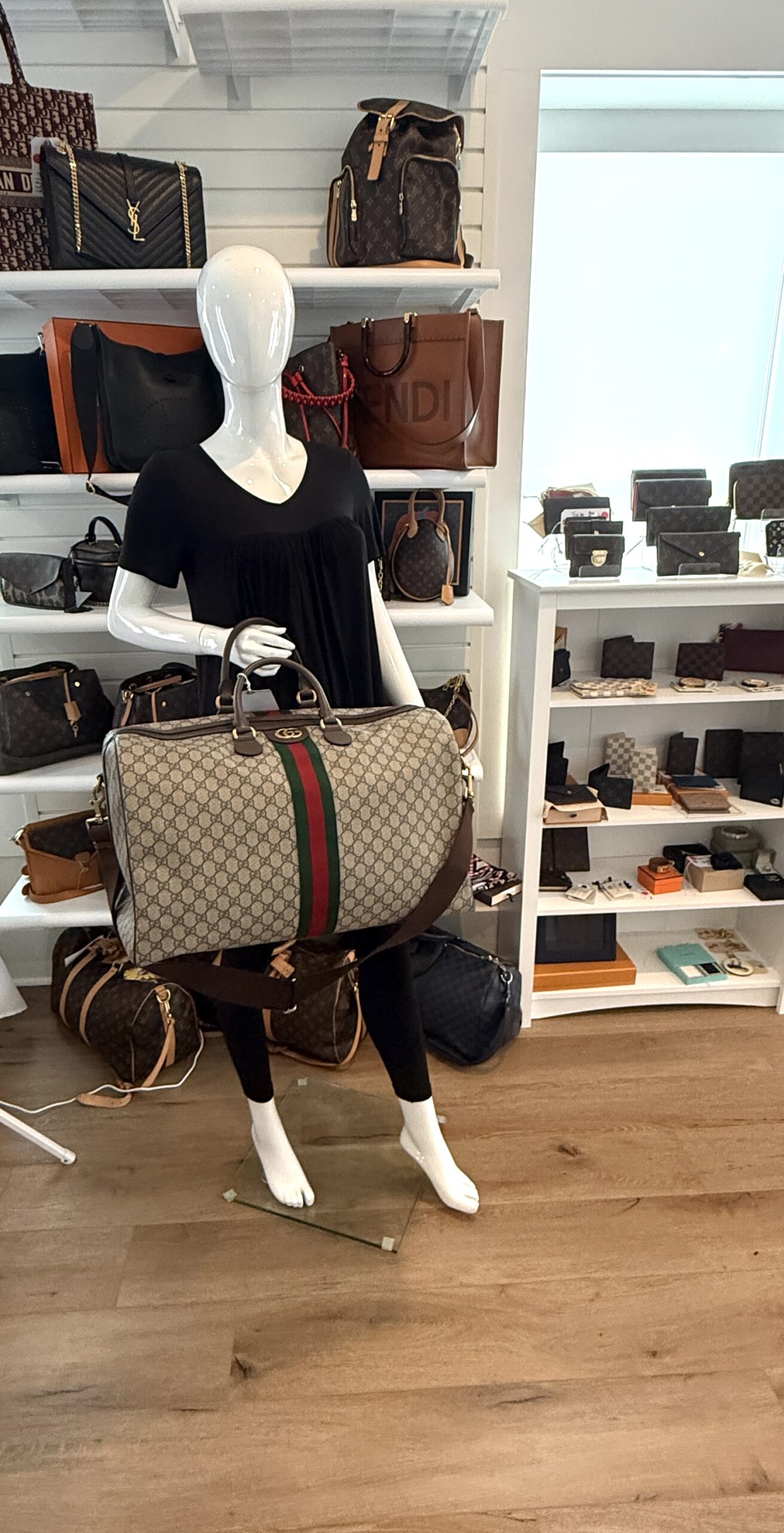 Gucci Savoy Medium Travel Bag Coated Canvas 2 Gucci Savoy Medium Travel Bag Coated Canvas 2