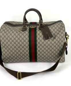 Gucci Savoy Medium Travel Bag Coated Canvas 17