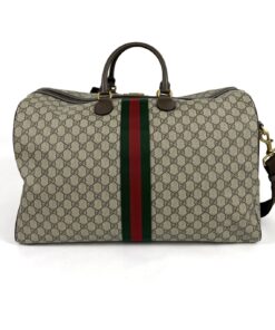 Gucci Savoy Medium Travel Bag Coated Canvas 15