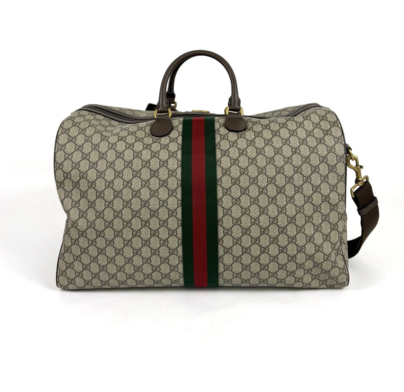 Gucci Savoy Medium Travel Bag Coated Canvas 15 Gucci Savoy Medium Travel Bag Coated Canvas 15