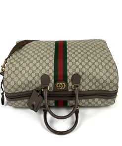 Gucci Savoy Medium Travel Bag Coated Canvas 9