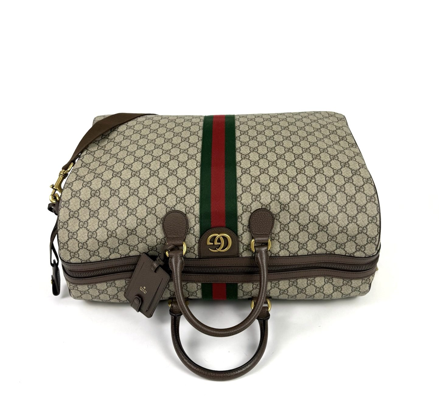 Gucci Savoy Medium Travel Bag Coated Canvas 9 Gucci Savoy Medium Travel Bag Coated Canvas 9