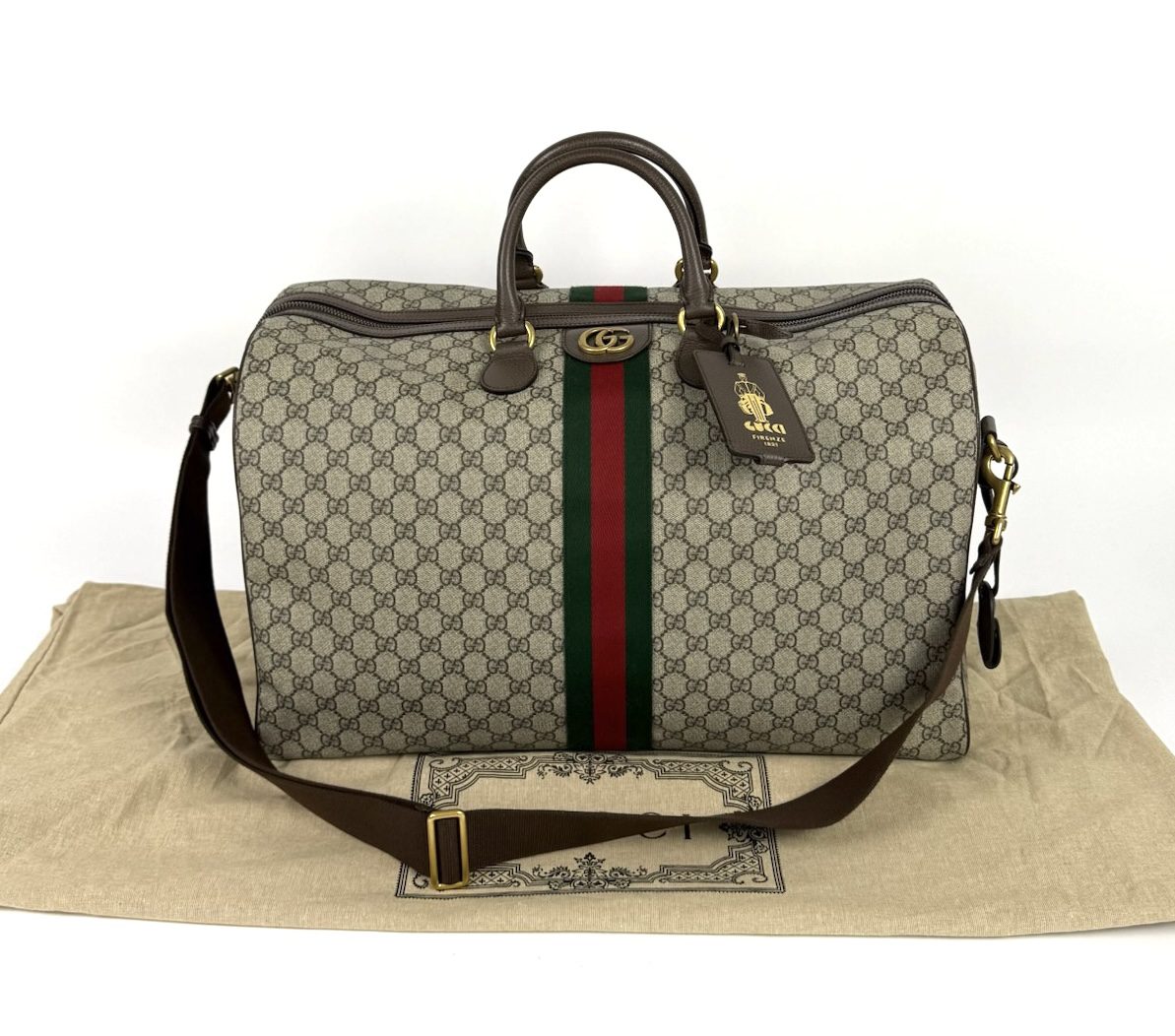 Gucci Savoy Medium Travel Bag Coated Canvas 3 Gucci Savoy Medium Travel Bag Coated Canvas 3