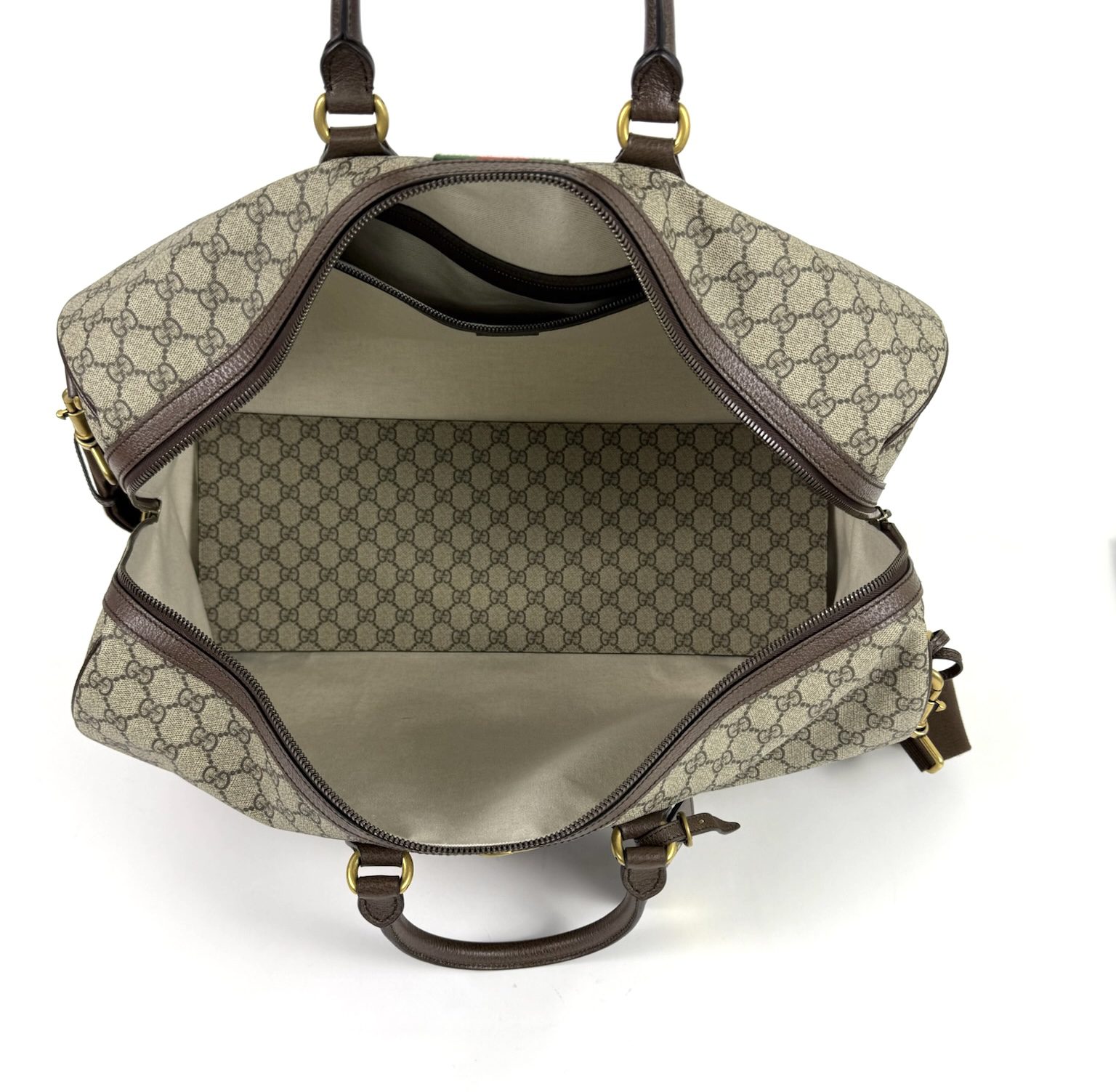 Gucci Savoy Medium Travel Bag Coated Canvas 11 Gucci Savoy Medium Travel Bag Coated Canvas 11