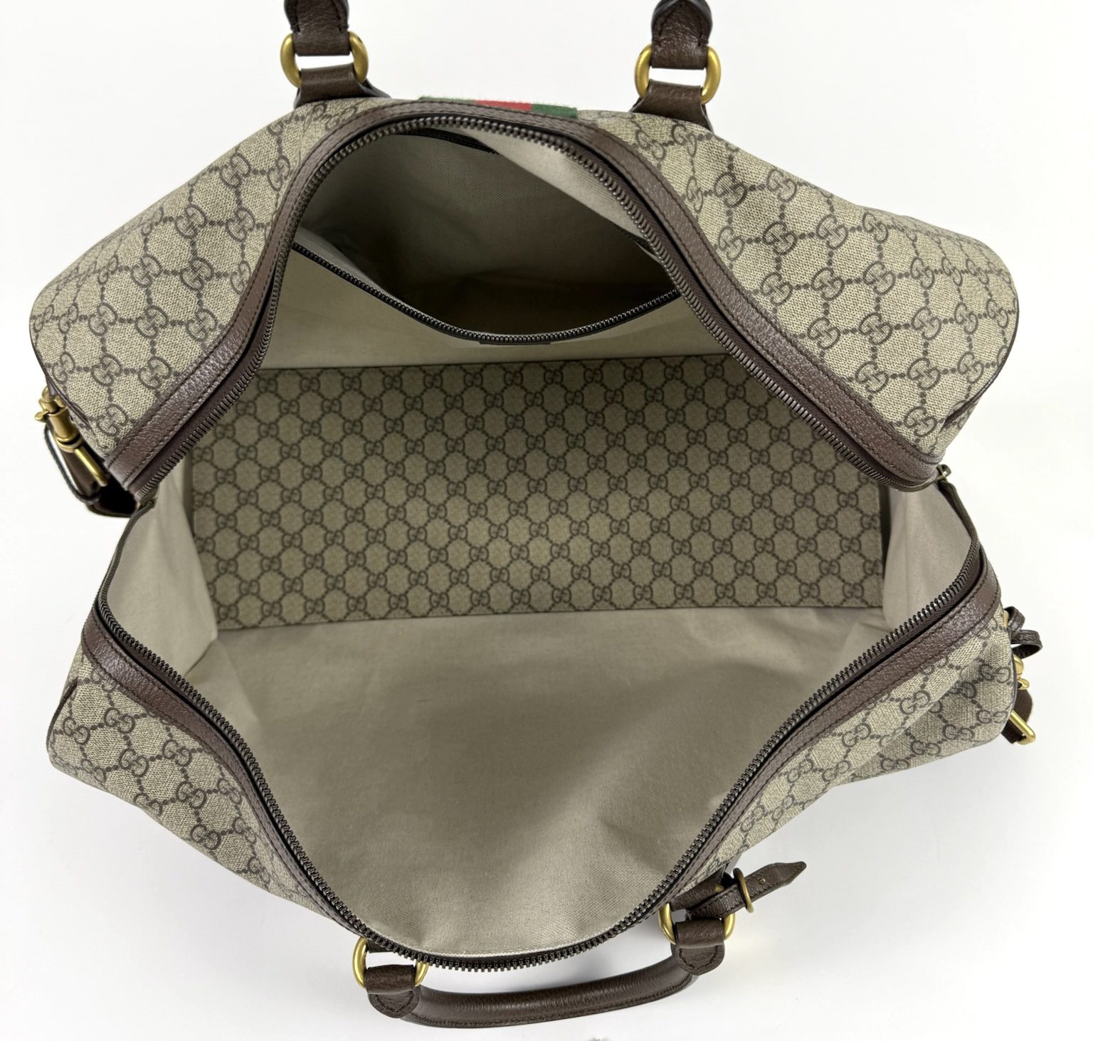 Gucci Savoy Medium Travel Bag Coated Canvas 10 Gucci Savoy Medium Travel Bag Coated Canvas 10