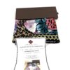 Scarf with its brown Louis Vuitton box and certificate