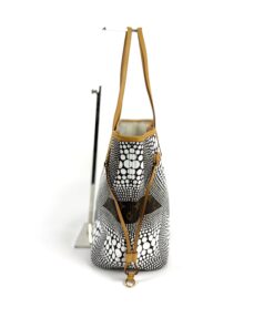 Louis Vuitton Kusama White Neverfull MM and Kusama White Zippy Wallet 9