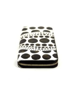 Louis Vuitton Kusama White Neverfull MM and Kusama White Zippy Wallet 25