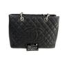 Chanel GST Black Caviar Shopping Tote Silver Hardware 6