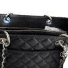 Chanel GST Black Caviar Shopping Tote Silver Hardware 25