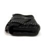 YSL Sheepskin Matelasse Chevron Monogram Medium College Bag Black Antique Silver 22