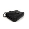 YSL Sheepskin Matelasse Chevron Monogram Medium College Bag Black Antique Silver 19