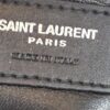 YSL Sheepskin Matelasse Chevron Monogram Medium College Bag Black Antique Silver 10