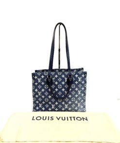 Louis Vuitton Monogram Jacquard Denim Onthego MM Bleu 2