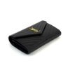 YSL BLACK CLASSIC CASSANDRE CHAIN WALLET IN GRAIN DE POUDRE LEATHER 11