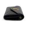 YSL BLACK CLASSIC CASSANDRE CHAIN WALLET IN GRAIN DE POUDRE LEATHER 8