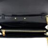 YSL BLACK CLASSIC CASSANDRE CHAIN WALLET IN GRAIN DE POUDRE LEATHER 5