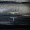 YSL BLACK CLASSIC CASSANDRE CHAIN WALLET IN GRAIN DE POUDRE LEATHER 17
