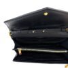 YSL BLACK CLASSIC CASSANDRE CHAIN WALLET IN GRAIN DE POUDRE LEATHER 15