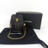Chanel Black Quilted Lambskin Pearl Crush Drawstring Bucket Bag Brushed Gold Hardware 2022 3