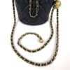 Chanel Black Quilted Lambskin Pearl Crush Drawstring Bucket Bag Brushed Gold Hardware 2022 14