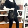 Chanel Black Quilted Lambskin Pearl Crush Drawstring Bucket Bag Brushed Gold Hardware 2022 2