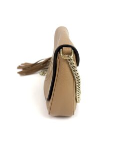 Gucci Beige Leather Soho Flap Chain Crossbody 5
