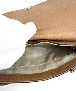 Gucci Beige Leather Soho Flap Chain Crossbody 16