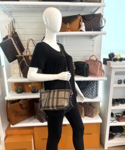 Burberry Dartmoore Smoke Check Stitch Small Crossbody Antique Gold 2