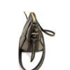 End view with the strap gathered to one side