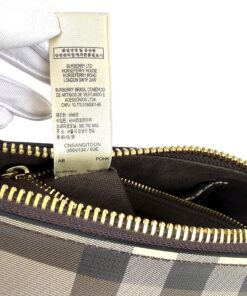 Burberry Dartmoore Smoke Check Stitch Small Crossbody Antique Gold 15
