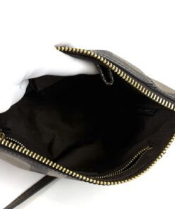 Burberry Dartmoore Smoke Check Stitch Small Crossbody Antique Gold 4