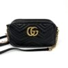 Gucci Black Marmont Small Matelassé Crossbody GHW 27