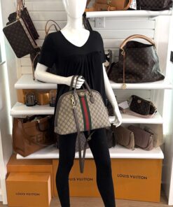 Gucci Supreme Medium Dome Satchel Crossbody 3