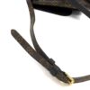 Detail of the strap where it meets the bag