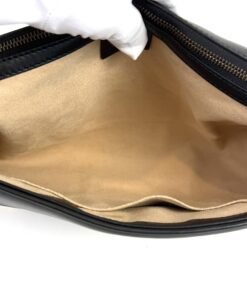 Gucci Calfskin Matelasse Medium Marmont Shoulder Bag Black 6