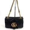 Gucci Calfskin Matelasse Medium Marmont Shoulder Bag Black 4