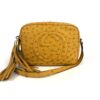 Gucci Soho Disco Yellow Exotic Ostrich Leather Crossbody Limited Edition 3