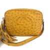 Gucci Soho Disco Yellow Exotic Ostrich Leather Crossbody Limited Edition 4
