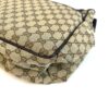 Front of the bag with the flap and canvas