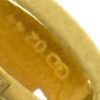 Engraved marking on the gold plated hardware