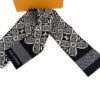 Louis Vuitton Gris Since 1854 Silk Bandeau Scarf Black White and Hermes Evelyne PM Hot Pink Bundle (Copy) 6