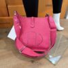 Louis Vuitton Gris Since 1854 Silk Bandeau Scarf Black White and Hermes Evelyne PM Hot Pink Bundle (Copy) 16