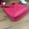 Louis Vuitton Gris Since 1854 Silk Bandeau Scarf Black White and Hermes Evelyne PM Hot Pink Bundle (Copy) 24