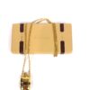 Necklace draped over the Gucci box with the web stripe