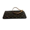 Pouch flat with the strap laid across the front